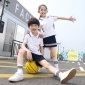 2019新款小学生班服运动套装学院风定制夏幼儿园园服短袖纯棉服装